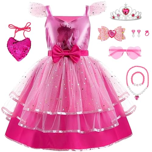 WYB Mädchen Kostüm Kleid Cosplay Kleid Geburtstag Kleid für Kinder Alter 4-10 (11-12 Jahre) von WYB