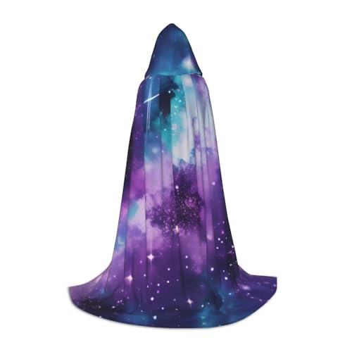 Farbenfroher lila-blauer Galaxie-Umhang mit Kapuze, Winter, warm, lang, Cosplay-Kostüme, Oberbekleidung, Karneval, Hoodies, Umhang Farbenfroher lila-blauer Galaxie-Umhang mit Kapuze, Winter, warm, lang, Cosplay-Kostüme, Oberbekleidung, Karneval, Hoodies, Umhang von WYCZHY