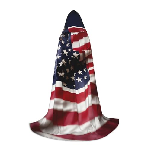 Feuerwehrmann Kapuzenumhang mit amerikanischer Flagge, Winter, warm, lang, Cosplay-Kostüme, Oberbekleidung, Karneval, Hoodies, Umhang Feuerwehrmann Kapuzenumhang mit amerikanischer Flagge, Winter, warm, lang, Cosplay-Kostüme, Oberbekleidung, Karneval, Hoodies, Umhang von WYCZHY