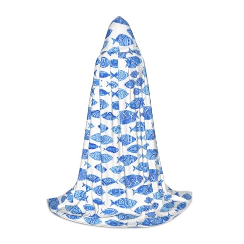 Kapuzenumhang mit Fischmalerei, Winter, warm, lang, Cosplay-Kostüme, Oberbekleidung, Karneval, Hoodies, Umhang Kapuzenumhang mit Fischmalerei, Winter, warm, lang, Cosplay-Kostüme, Oberbekleidung, Karneval, Hoodies, Umhang von WYCZHY