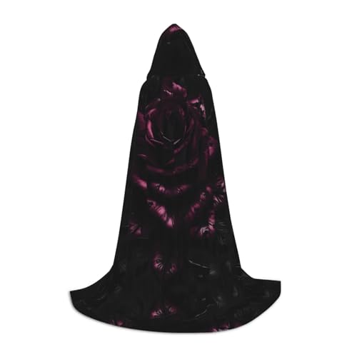 Kapuzenumhang mit Gothic-Rose, Winter, warm, lang, Cosplay-Kostüme, Oberbekleidung, Karneval, Hoodies, Umhang Kapuzenumhang mit Gothic-Rose, Winter, warm, lang, Cosplay-Kostüme, Oberbekleidung, Karneval, Hoodies, Umhang von WYCZHY