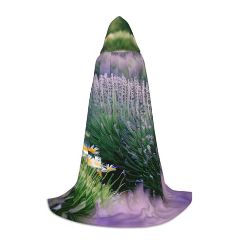 Kapuzenumhang mit Lavendel und Gänseblümchen, warm, lang, Cosplay-Kostüme, Oberbekleidung, Karneval, Hoodies, Capes Kapuzenumhang mit Lavendel und Gänseblümchen, warm, lang, Cosplay-Kostüme, Oberbekleidung, Karneval, Hoodies, Capes von WYCZHY