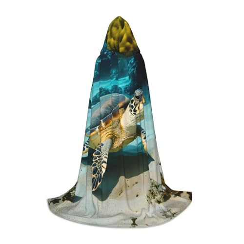 Kapuzenumhang mit Meeresschildkröte, Winter, warm, lang, Cosplay-Kostüme, Oberbekleidung, Karneval, Hoodies, Umhang Kapuzenumhang mit Meeresschildkröte, Winter, warm, lang, Cosplay-Kostüme, Oberbekleidung, Karneval, Hoodies, Umhang von WYCZHY