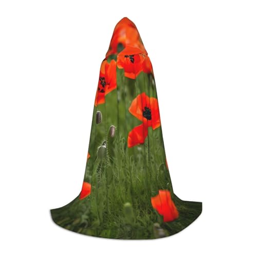 Kapuzenumhang mit Mohnblumen, Blütenblättern, Winter, warm, lang, Cosplay-Kostüme, Oberbekleidung, Karneval, Hoodies, Umhang Kapuzenumhang mit Mohnblumen, Blütenblättern, Winter, warm, lang, Cosplay-Kostüme, Oberbekleidung, Karneval, Hoodies, Umhang von WYCZHY