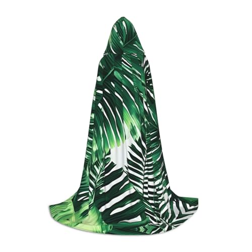Kapuzenumhang mit tropischer Palme, Bananenblätter, Winter, warm, lang, Cosplay, Kostüme, Oberbekleidung, Karneval, Hoodies, Capes Kapuzenumhang mit tropischer Palme, Bananenblätter, Winter, warm, lang, Cosplay, Kostüme, Oberbekleidung, Karneval, Hoodies, Capes von WYCZHY