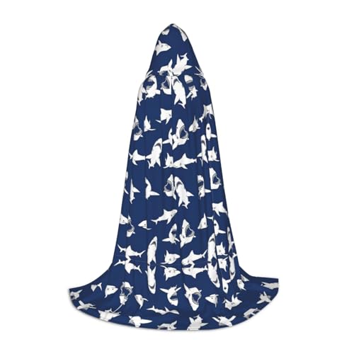 Kapuzenumhang mit verschiedenen Meeresfischmustern, warm, lang, Cosplay-Kostüme, Oberbekleidung, Karneval, Hoodies, Umhang Kapuzenumhang mit verschiedenen Meeresfischmustern, warm, lang, Cosplay-Kostüme, Oberbekleidung, Karneval, Hoodies, Umhang von WYCZHY