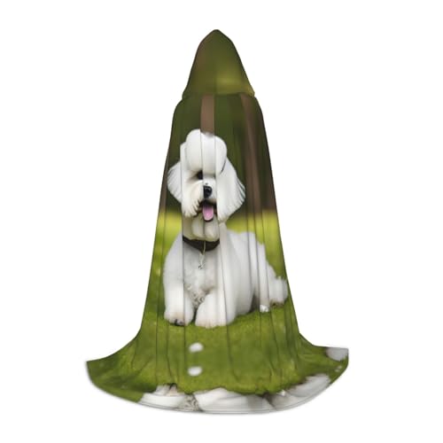 Süßer Bichon Frisé-Hundemantel mit Kapuze, warm, lang, Cosplay, Kostüme, Oberbekleidung, Karneval, Kapuzenpullover, Umhang Süßer Bichon Frisé-Hundemantel mit Kapuze, warm, lang, Cosplay, Kostüme, Oberbekleidung, Karneval, Kapuzenpullover, Umhang von WYCZHY