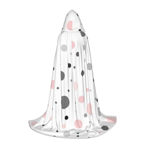 Umhang mit Kapuze, modern, gepunktet, warm, lang, für Cosplay, Kostüme, Oberbekleidung, Karneval, Hoodies, Umhang, Grau / Weiß Umhang mit Kapuze, modern, gepunktet, warm, lang, für Cosplay, Kostüme, Oberbekleidung, Karneval, Hoodies, Umhang, Grau / Weiß von WYCZHY