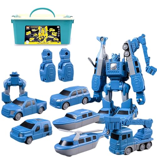 WYEIAHS Multifunktion Transform Engineering Auto Spielzeug mit Magnetische Anziehung,DIY Roboter Spielzeug,Zusammengebautes Spielzeug für Lernspiele für Kinder (City Style 16 Piece Set) von WYEIAHS