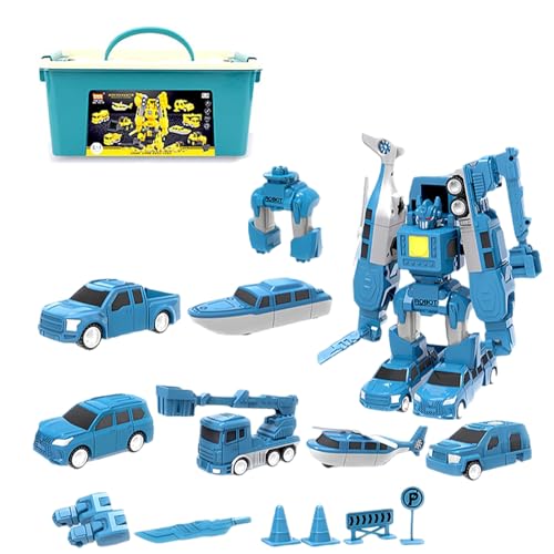 WYEIAHS Multifunktion Transform Engineering Auto Spielzeug mit Magnetische Anziehung,DIY Roboter Spielzeug,Zusammengebautes Spielzeug für Lernspiele für Kinder (City Style 26 Piece Set) von WYEIAHS