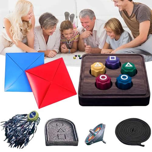 WYFCR Gonggi Koreanisches Spiel, 5 Verschiedene Spiele,Traditionelles Koreanisches Spielzeug für Kinder und Erwachsene,Koreanische traditionelle Familie Reise Spiele, Ideal für Hand-Auge von WYFCR