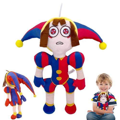 WYFDCZZP Pomni Plush, Digitaler Zirkus Plüschtier, The Digital Circus Plush Toy, Zirkus Puppenplüsch Spielzeug, Geburtstagsgeschenke, Für Jungen Und Mädchen, Peripheriegeräte Von Anime-Figuren von WYFDCZZP