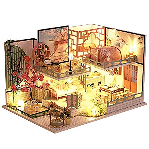 Puppenhaus-Miniatur Mit Möbeln, DIY-Puppenhaus-Bausatz Aus Holz Plus Staubschutz Und Musikbewegung, Kreative Zimmer-Bausätze Im Maßstab 1:24, Geburtstagsgeschenke Für Jugendliche Und Erwachsene Guqi Puppenhaus-Miniatur Mit Möbeln, DIY-Puppenhaus-Bausatz Aus Holz Plus Staubschutz Und Musikbewegung, Kreative Zimmer-Bausätze Im Maßstab 1:24, Geburtstagsgeschenke Für Jugendliche Und Erwachsene Guqi von WYFQL-JYO