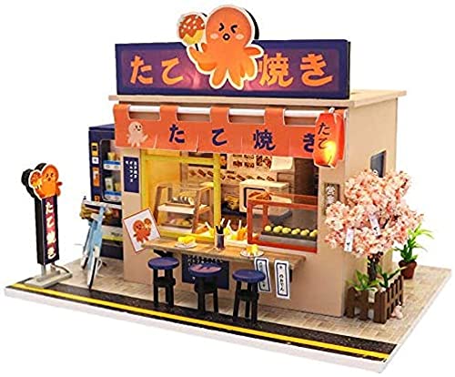 Teriyaki Shop Modell Miniatur-Puppenhaus Mit Möbeln Und Accessoires, Wohnzimmer, Schlafzimmer, Küche, Badezimmer Für Geburtstagsgeschenk Teriyaki Shop Modell Miniatur-Puppenhaus Mit Möbeln Und Accessoires, Wohnzimmer, Schlafzimmer, Küche, Badezimmer Für Geburtstagsgeschenk von WYFQL-JYO