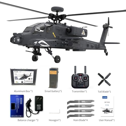 WYFTOY 1:32 Scale 2.4G 6CH RC Dual-axis Co-Drive Flybarless 6G/3D Stunt Hubschrauber Modell (RTF GPS Version), dauerhafte Leistung, lange Lebensdauer, perfekt für Enthusiasten, 1 Batterie, 3 Stück von WYFTOY
