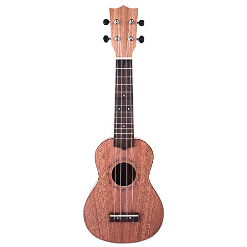 WYFTOY 121-1 Musikinstrument für Kinder, Früherziehung, Ukulele mit 4 Saiten für Anfänger, Geschenk für Musikbegeisterte (Hellbraun) von WYFTOY