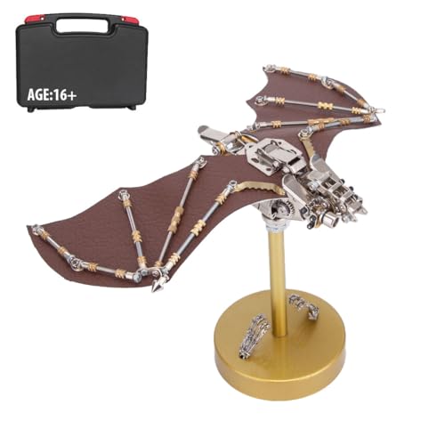 WYFTOY 3D Metallpuzzle für Erwachsene, Steampunk Mechanische Fledermaus-Montage Modellbausatz, 300+pcs DIY Metall Jigsaws Puzzle, Brain Teaser Puzzle, Kreative Handwerk Ornament für Heimdekoration WYFTOY 3D Metallpuzzle für Erwachsene, Steampunk Mechanische Fledermaus-Montage Modellbausatz, 300+pcs DIY Metall Jigsaws Puzzle, Brain Teaser Puzzle, Kreative Handwerk Ornament für Heimdekoration von WYFTOY