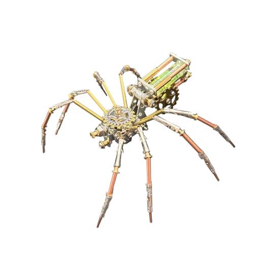 WYFTOY 3D-Metallspinnenmodell, 3D-Metallpuzzle für Erwachsene, 132-teiliges mechanisches Insekten-Montageset von WYFTOY