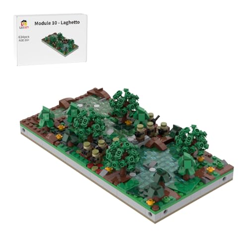 WYFTOY MOC-183062 Miniatur WWII Sandkasten-Set, Dschungelteich Bausteine mit Tarninfanterie, Gelbem Blumenfeld & Wassereffekten,Authentisches Waldkampf-Szenario für Sammler & Erwachsene(634 Teile) WYFTOY MOC-183062 Miniatur WWII Sandkasten-Set, Dschungelteich Bausteine mit Tarninfanterie, Gelbem Blumenfeld & Wassereffekten,Authentisches Waldkampf-Szenario für Sammler & Erwachsene(634 Teile) von WYFTOY