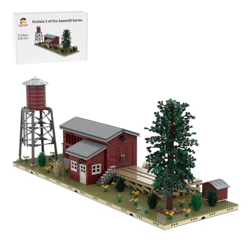 WYFTOY MOC-190509 Mini Trockenkammermodul 5 für MOC-192611 West Virginia Sägewerk Bausatz (2223 Teile/kompatibel mit 52 Universal Train) von WYFTOY
