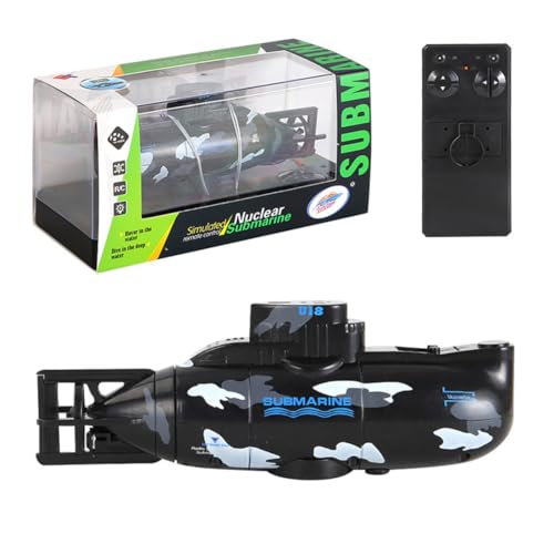 WYFTOY Mini-RC-Atom-U-Boot mit One-Key-Tauchen und Wassererkennungssicherheit, Hochfrequenz-RC. Für Meer, Pools und Seen, Geschenk für Tauchbegeisterte (schwarz) von WYFTOY