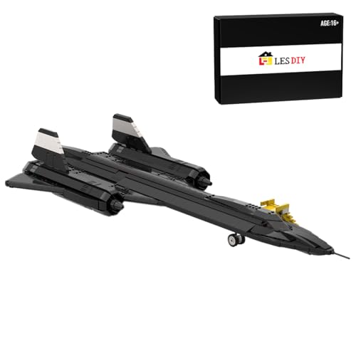 WYFTOY SR-71 Blackbird Aufklärungsflugzeug-Bausatz, Modellbausatz für EIN Höhenaufklärungsflugzeug, mit QR-Code-Anleitung, Militär- und Luftfahrtbegeisterte (1769 Teile) von WYFTOY