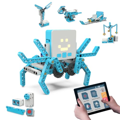 WYFTOY ZMROBO Robot,Alpha-Set A Programmierbarer Roboter Bausatz, Screen-Free Kommandokarten, LED & Summer, M5RCU Controller & PBl-Lernmethode, STEM Lernset mit für Bildung & Hobby von WYFTOY