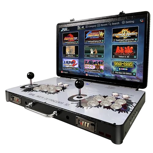 WYGAMING Tragbare 20000 in 1 Metallbox 3D Arcade Spielkonsole 22 Zoll Bildschirm Retro Elektronische Spielkonsole mit Such-/Ausblenden/Speichern/Laden/Pause-Funktionen WYGAMING Tragbare 20000 in 1 Metallbox 3D Arcade Spielkonsole 22 Zoll Bildschirm Retro Elektronische Spielkonsole mit Such-/Ausblenden/Speichern/Laden/Pause-Funktionen von WYGaming