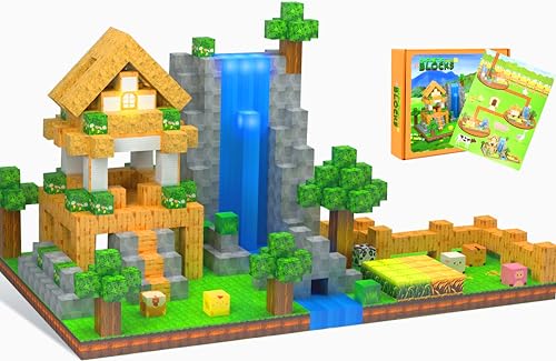 WYRIAZA Magnetische Bausteine 138 Teile - BPA-Frei Magnetbausteine für Kinder ab 3 Jahren, Safe Magnet Bausteine für Jahren Jungen Mädchen，Sensorik Montessori Spielzeug für Indoor & Outdoor von WYRIAZA