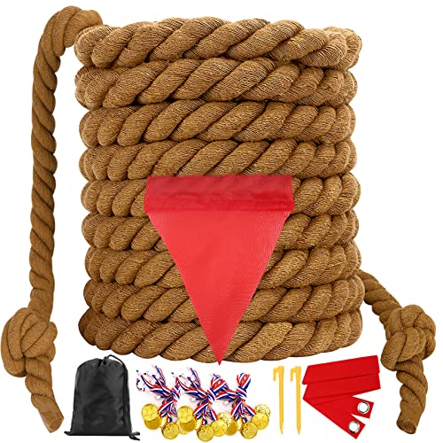WYRJXYB Tauziehen Seilspiel Outdoorspiele Gartenspiele Kindergeburtstag Partyspiele für Kinder und Erwachsene,Tauziehseil mit Medaillen für Draußen Kinder Party Geburtstagsspiele,12M,Braun WYRJXYB Tauziehen Seilspiel Outdoorspiele Gartenspiele Kindergeburtstag Partyspiele für Kinder und Erwachsene,Tauziehseil mit Medaillen für Draußen Kinder Party Geburtstagsspiele,12M,Braun von WYRJXYB