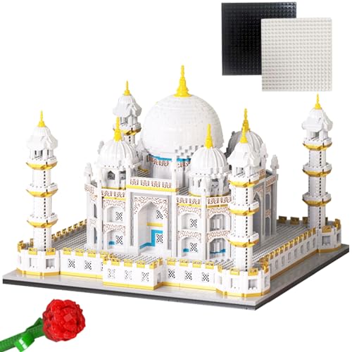 WYSWYG® Architektur Taj Mahal Bausteine Set – Mikro-Klemmbausteine Blocks -Mini-Steine | ABS Material | 4146 Stück Bricks | 14 Jahre und Älter von WYSWYG