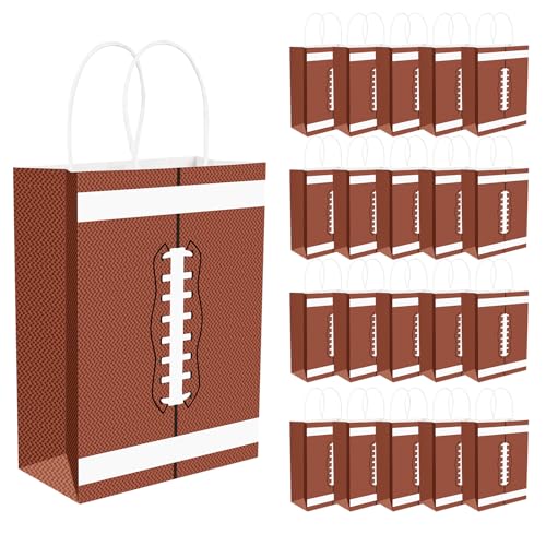 WYTAOHZL 20 Stück Fußball-Geschenktüten mit Griffen, Fußball-Partytüten für Sport, Thema, Geburtstagsparty, Fußball, Snack-Taschen für Team, Fußball, Geburtstag, Partyzubehör WYTAOHZL 20 Stück Fußball-Geschenktüten mit Griffen, Fußball-Partytüten für Sport, Thema, Geburtstagsparty, Fußball, Snack-Taschen für Team, Fußball, Geburtstag, Partyzubehör von WYTAOHZL