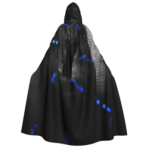 Lustiger Schlangen-Tapetendruck, Kapuzenumhang für Erwachsene, Unisex, Halloween, Weihnachten und Ostern, Events, Cosplay-Umhang von WYYDPPLK