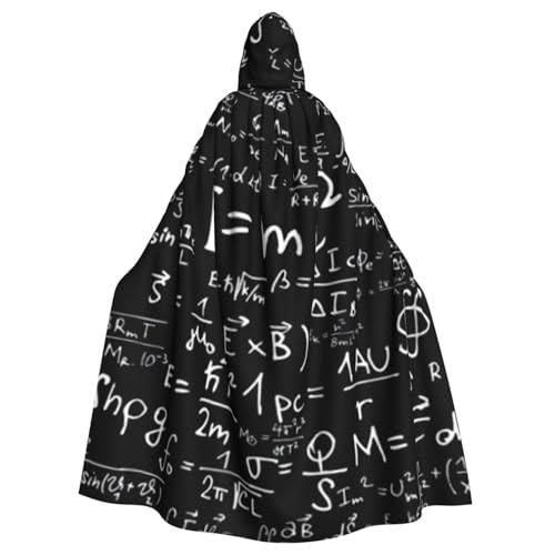Lustiger Tafel-Tapetendruck, Kapuzenumhang für Erwachsene, Unisex, Halloween, Weihnachten, Cosplay-Umhang von WYYDPPLK