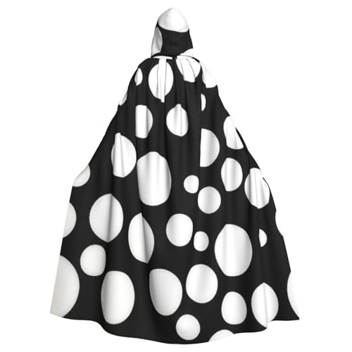 Lustiger schwarz-weißer Kapuzenumhang für Erwachsene – Unisex, Halloween, Weihnachten, Cosplay, Umhang Lustiger schwarz-weißer Kapuzenumhang für Erwachsene – Unisex, Halloween, Weihnachten, Cosplay, Umhang von WYYDPPLK