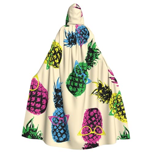 WYYDPPLK Kapuzenumhang mit lustigem Ananas-Druck, für Erwachsene, Unisex, Halloween, Weihnachten, Cosplay WYYDPPLK Kapuzenumhang mit lustigem Ananas-Druck, für Erwachsene, Unisex, Halloween, Weihnachten, Cosplay von WYYDPPLK