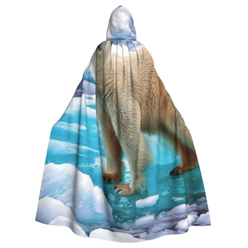 WYYDPPLK Kapuzenumhang mit lustigem Bärenmotiv für Erwachsene, Unisex, Halloween, Weihnachten, Cosplay von WYYDPPLK