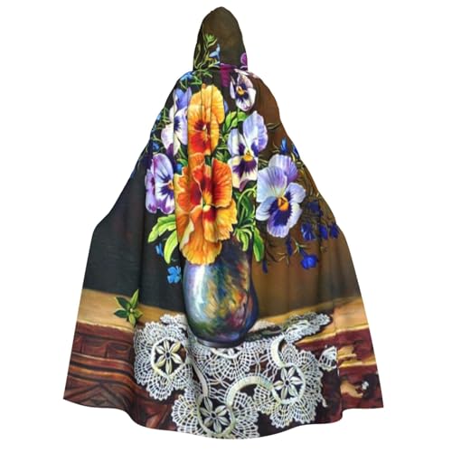 WYYDPPLK Kapuzenumhang mit lustigem Blumen-Diamantgemälde, für Erwachsene, Unisex, Halloween, Weihnachten und Ostern, Events, Cosplay-Umhang WYYDPPLK Kapuzenumhang mit lustigem Blumen-Diamantgemälde, für Erwachsene, Unisex, Halloween, Weihnachten und Ostern, Events, Cosplay-Umhang von WYYDPPLK