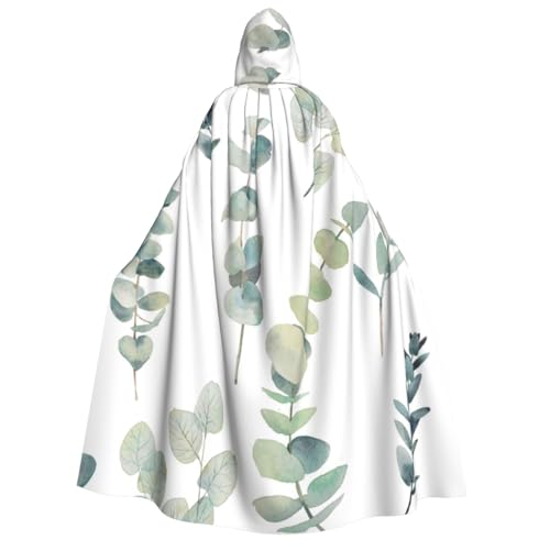 WYYDPPLK Kapuzenumhang mit lustigem Eukalyptusblätter-Druck, für Erwachsene, Unisex, Halloween, Weihnachten und Ostern, Cosplay-Umhang WYYDPPLK Kapuzenumhang mit lustigem Eukalyptusblätter-Druck, für Erwachsene, Unisex, Halloween, Weihnachten und Ostern, Cosplay-Umhang von WYYDPPLK