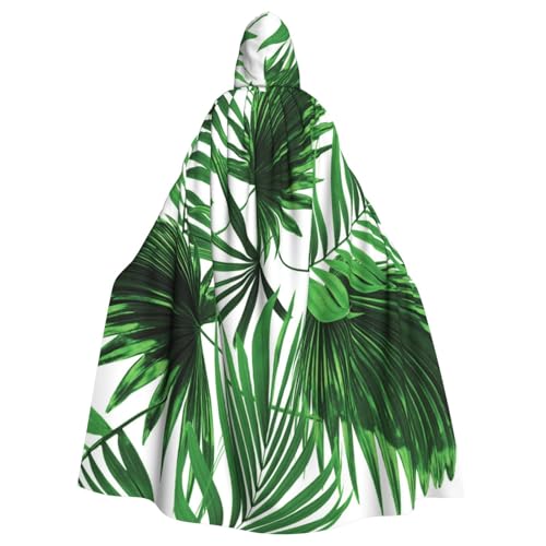 WYYDPPLK Kapuzenumhang mit lustigem Palmblatt-Druck, für Erwachsene, Unisex, Halloween, Weihnachten, Cosplay von WYYDPPLK