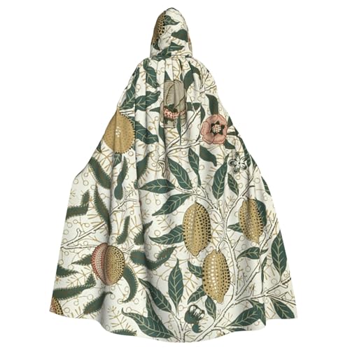 WYYDPPLK Kapuzenumhang mit lustigem Pflanzen- und Obstaufdruck, für Erwachsene, Unisex, Halloween, Weihnachten, Cosplay von WYYDPPLK
