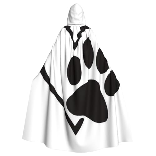 WYYDPPLK Kapuzenumhang mit lustigem Pfotenabdruck für Erwachsene, Unisex, Halloween, Weihnachten, Cosplay WYYDPPLK Kapuzenumhang mit lustigem Pfotenabdruck für Erwachsene, Unisex, Halloween, Weihnachten, Cosplay von WYYDPPLK