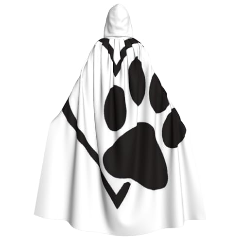 WYYDPPLK Kapuzenumhang mit lustigem Pfotenabdruck für Erwachsene – Unisex, Halloween, Weihnachten & Ostern, Events, Cosplay-Umhang WYYDPPLK Kapuzenumhang mit lustigem Pfotenabdruck für Erwachsene – Unisex, Halloween, Weihnachten & Ostern, Events, Cosplay-Umhang von WYYDPPLK