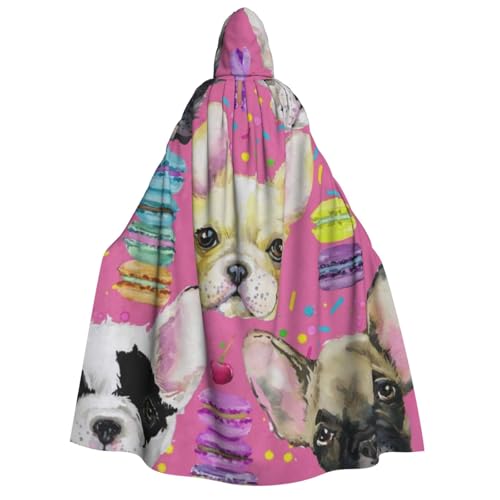 WYYDPPLK Kapuzenumhang mit lustigem Tier-Hunde-Aufdruck, für Erwachsene, Unisex, Halloween, Weihnachten und Ostern, Cosplay-Umhang von WYYDPPLK