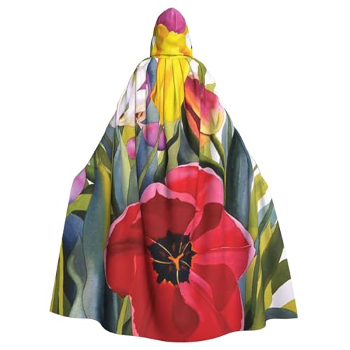 WYYDPPLK Kapuzenumhang mit lustigem Tulpenmotiv für Erwachsene, Unisex, Halloween, Weihnachten, Cosplay WYYDPPLK Kapuzenumhang mit lustigem Tulpenmotiv für Erwachsene, Unisex, Halloween, Weihnachten, Cosplay von WYYDPPLK