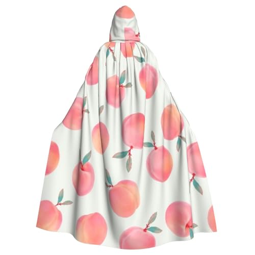 WYYDPPLK Kapuzenumhang mit lustigem rosa Pfirsichmuster, für Erwachsene, Unisex, Halloween, Weihnachten, Cosplay WYYDPPLK Kapuzenumhang mit lustigem rosa Pfirsichmuster, für Erwachsene, Unisex, Halloween, Weihnachten, Cosplay von WYYDPPLK