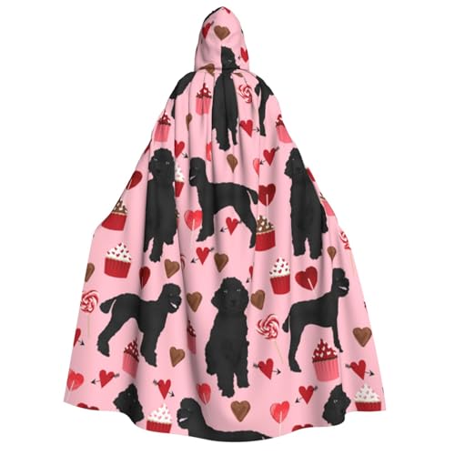 WYYDPPLK Kapuzenumhang mit lustigem rosa Pudel-Motiv, für Erwachsene, Unisex, Halloween, Weihnachten und Ostern, Cosplay-Umhang WYYDPPLK Kapuzenumhang mit lustigem rosa Pudel-Motiv, für Erwachsene, Unisex, Halloween, Weihnachten und Ostern, Cosplay-Umhang von WYYDPPLK