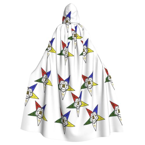 WYYDPPLK Kapuzenumhang mit lustigen Sternen und Sternen, für Erwachsene, Unisex, Halloween, Weihnachten, Cosplay von WYYDPPLK