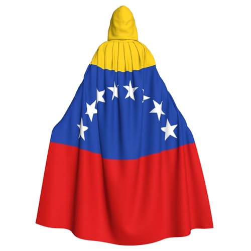WYYDPPLK Kapuzenumhang mit lustiger Flagge von Venezuela, für Erwachsene, Unisex, Halloween, Weihnachten, Cosplay von WYYDPPLK