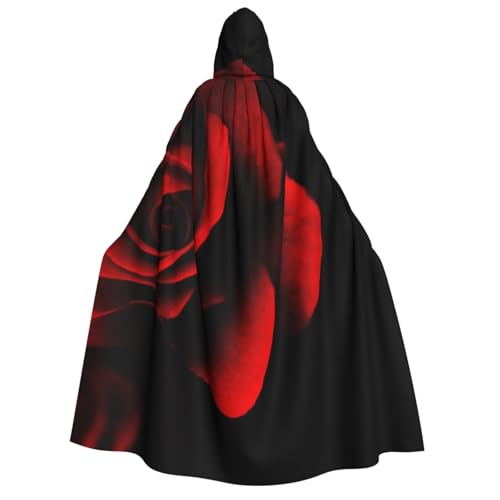 WYYDPPLK Kapuzenumhang mit lustiger roter Rose für Erwachsene, Unisex, Halloween, Weihnachten und Ostern, Events, Cosplay-Umhang WYYDPPLK Kapuzenumhang mit lustiger roter Rose für Erwachsene, Unisex, Halloween, Weihnachten und Ostern, Events, Cosplay-Umhang von WYYDPPLK